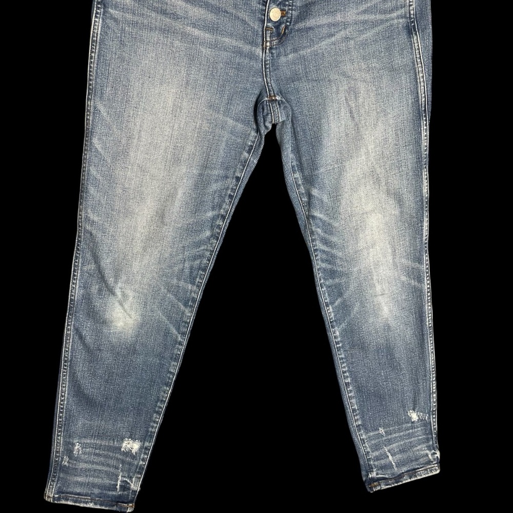 Madewell Women’s 30 Slim Straight Jeans Distressed Button-Front Edition - Picture 5 of 16